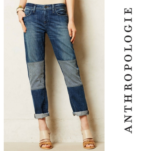 Anthropologie Denim - Pilcro & the Letterpress Boyfriend Patch Jeans
